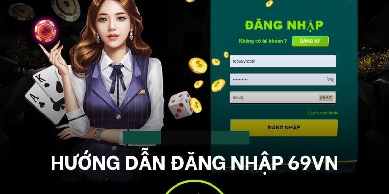 Minh họa quá trình đăng nhập 69VN trên đa nền tảng