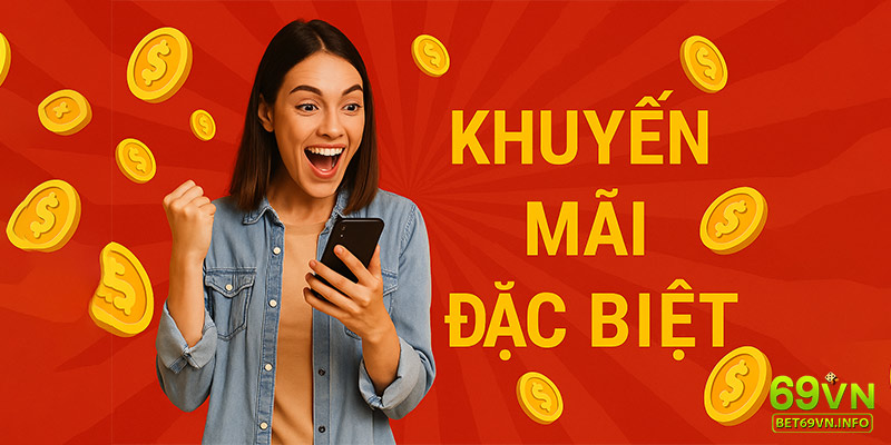 Người chơi vui mừng sau khi nhận ưu đãi khuyến mãi 69VN.