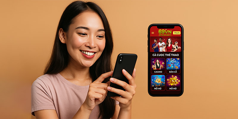 Giao diện live casino tại nhà cái 69VN.